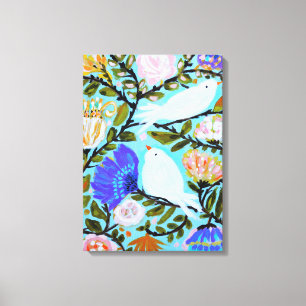 Süße Liebe-Vögel II Leinwanddruck