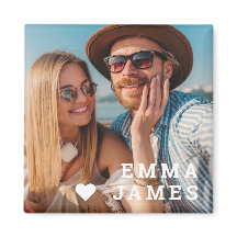Süße Liebes-Herz-Foto-Paare Personalisierte Namen