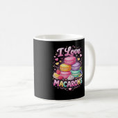 Süße Liebes-Macarons Kaffeetasse (VorderseiteRechts)