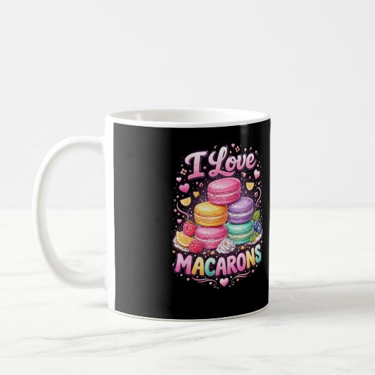 Süße Liebes-Macarons Kaffeetasse (Links)