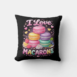 Süße Liebes-Macarons Kissen