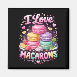 Süße Liebes-Macarons Magnet