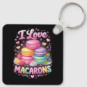 Süße Liebes-Macarons Schlüsselanhänger (Rückseite)
