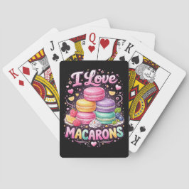 Süße Liebes-Macarons Spielkarten