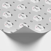 Süße Liebes-Panda Geschenkpapier (Ecke)