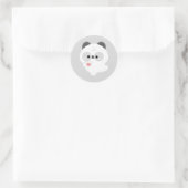 Süße Liebes-Panda Runder Aufkleber (Tasche)