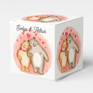 Süße Liebesbären-Würfel Geschenkschachtel