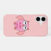 Süße Liebesbotschaft Eule iPhone 16 Hülle (Rückseite (Horizontal))