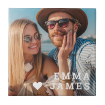 Süße Liebesherz-Foto-Paare Personalisierte Namen