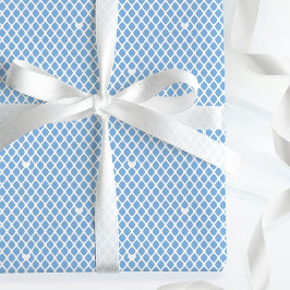 Süße Liebesherzen Gittergeflecht Hübsches Blau Geb Geschenkpapier