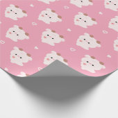 Süße Liebeskuh Geschenkpapier (Ecke)