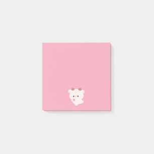 Süße Liebeskuh Post-it Klebezettel