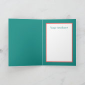 Süße Liebesvögel Hochzeit Text hinzufügen  Karte (Innenseite)