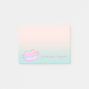 Süße Liebevolle Stylische Elegante Lippen Post-it Klebezettel