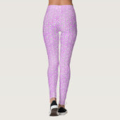 Süße lila Katzen verspieltes Muster Leggings (Rückseite)