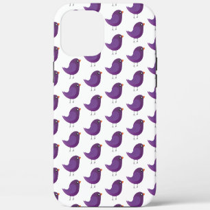 Süße lila kleine Vogelillustration Case-Mate iPhone Hülle