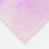 Süße lila, rosa Blumen Fleece-Decke Fleecedecke (Ecke)