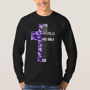 Süße lila Tarno Christian Kreuz Frauen Männer Kind T-Shirt