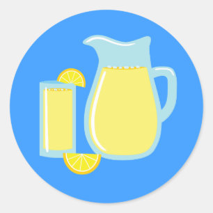 Süße Limonade Runder Aufkleber