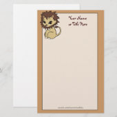 Süsse Lion Stationery Briefpapier (Vorne/Hinten)