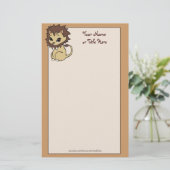 Süsse Lion Stationery Briefpapier (Stehend Vorderseite)