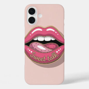 Süße Lippen Pop Art Handyhülle Glossy iPhone 16 Plus Hülle