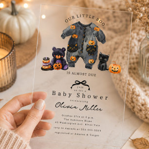 Süße Little Boo Baby Shower Einladung