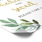 Süße Little Lamb Grüne Babies sind süß Poster (Ecke)