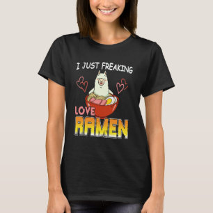 Süße Llama Humor Ich liebe einfach leckeren heißen T-Shirt