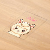 Süße Llama-Illustrationsdesign Acryleinladungen (Ablage )