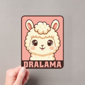 Süße Llama-Illustrationsdesign Acryleinladungen (Insitu (Handheld))