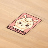 Süße Llama-Illustrationsdesign Acryleinladungen (Ablage )