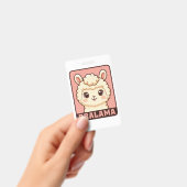 Süße Llama-Illustrationsdesign Ausweis (Handheld)