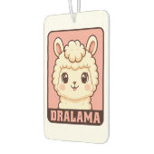 Süße Llama-Illustrationsdesign Autolufterfrischer (Links)