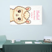 Süße Llama-Illustrationsdesign Banner (Messeveranstaltung)