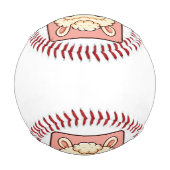 Süße Llama-Illustrationsdesign Baseball (Rückseite)