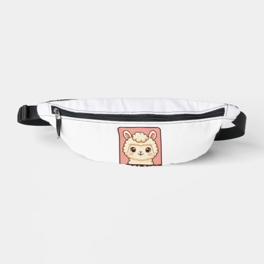 Süße Llama-Illustrationsdesign Bauchtasche (Vorderseite)