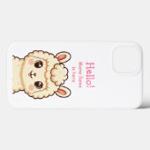Süße Llama-Illustrationsdesign Case-Mate iPhone Hülle (Rückseite (Horizontal))