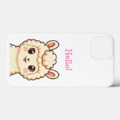 Süße Llama-Illustrationsdesign Case-Mate iPhone Hülle (Rückseite (Horizontal))