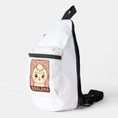 Süße Llama-Illustrationsdesign Crossbody Bag (Rechte Ecke)