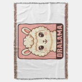 Süße Llama-Illustrationsdesign Decke (Vorderseite Vertikal)