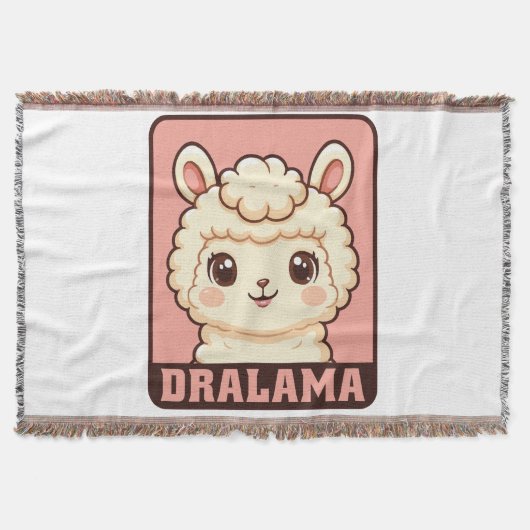 Süße Llama-Illustrationsdesign Decke (Vorderseite)