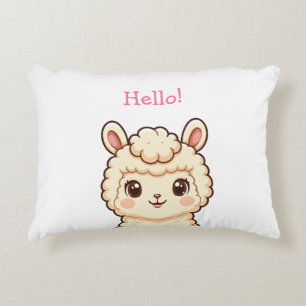 Süße Llama-Illustrationsdesign Dekokissen