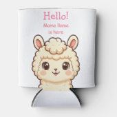 Süße Llama-Illustrationsdesign Dosenkühler (Vorderseite)