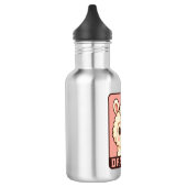 Süße Llama-Illustrationsdesign Edelstahlflasche (Links)