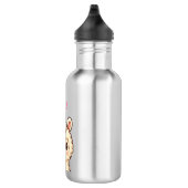 Süße Llama-Illustrationsdesign Edelstahlflasche (Rechts)