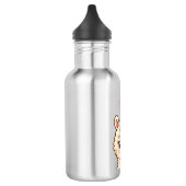 Süße Llama-Illustrationsdesign Edelstahlflasche (Links)