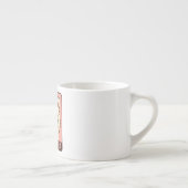 Süße Llama-Illustrationsdesign Espressotasse (Rechts)