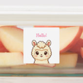 Süße Llama-Illustrationsdesign Etiketten (Befestigt)