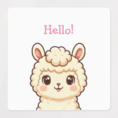 Süße Llama-Illustrationsdesign Etiketten (Design 1)